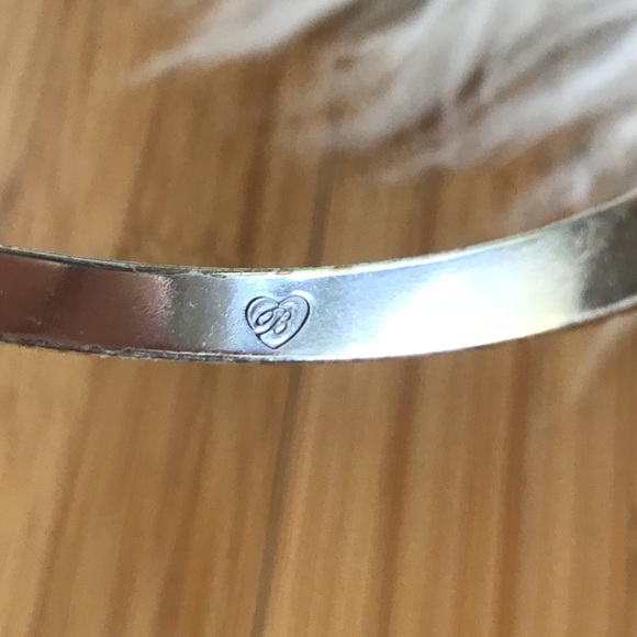 Brighton Silver with Gold Accent Classic Bangle - Picture 2 of 6